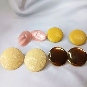 Set of 4 Vintage 80s Earrings.
